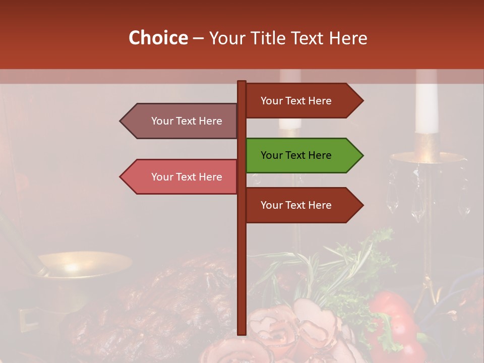 Holiday Meat Vegetable PowerPoint Template