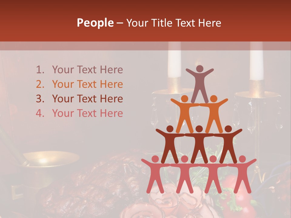 Holiday Meat Vegetable PowerPoint Template