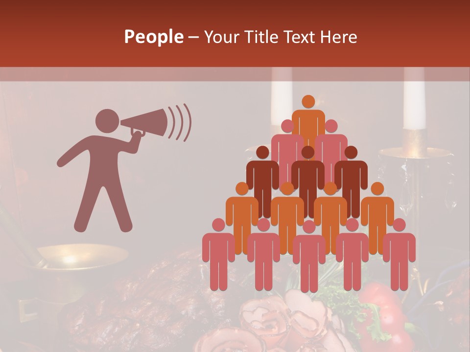 Holiday Meat Vegetable PowerPoint Template