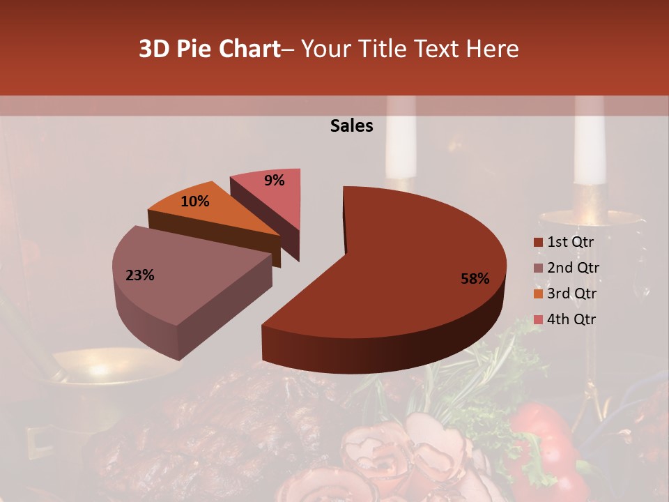 Holiday Meat Vegetable PowerPoint Template