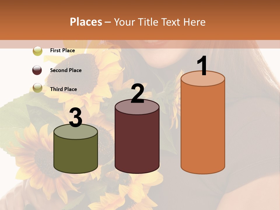 Background Bouquet Happy PowerPoint Template