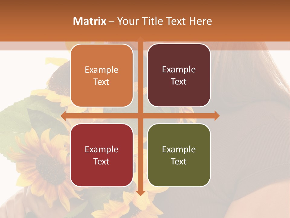 Background Bouquet Happy PowerPoint Template