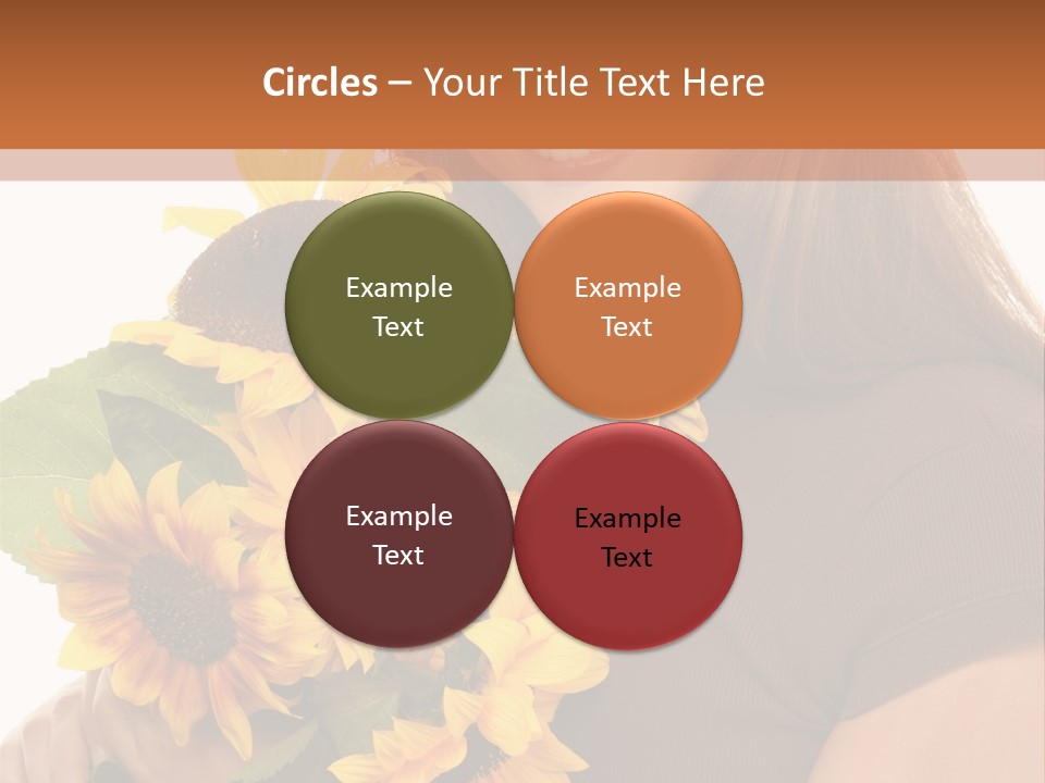 Background Bouquet Happy PowerPoint Template