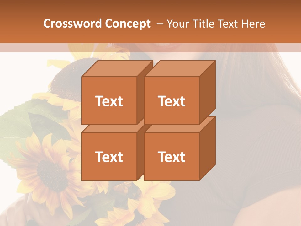 Background Bouquet Happy PowerPoint Template