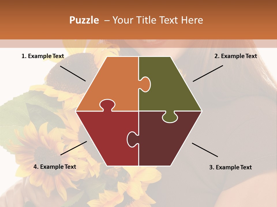 Background Bouquet Happy PowerPoint Template