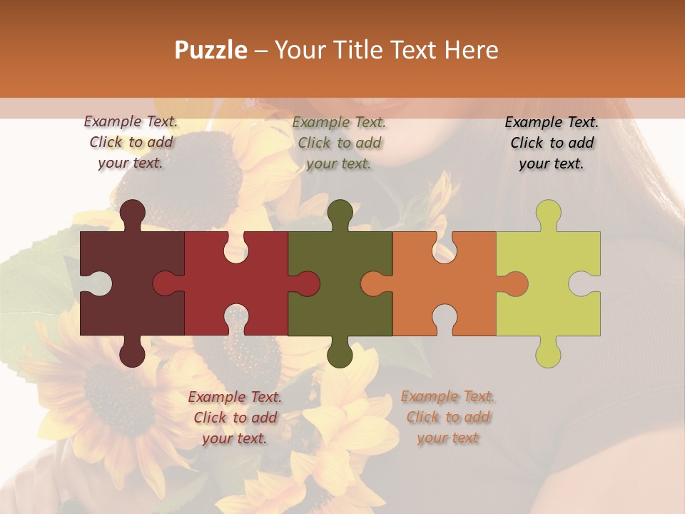 Background Bouquet Happy PowerPoint Template