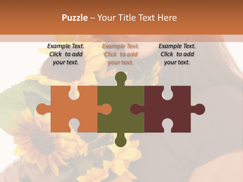 Background Bouquet Happy PowerPoint Template