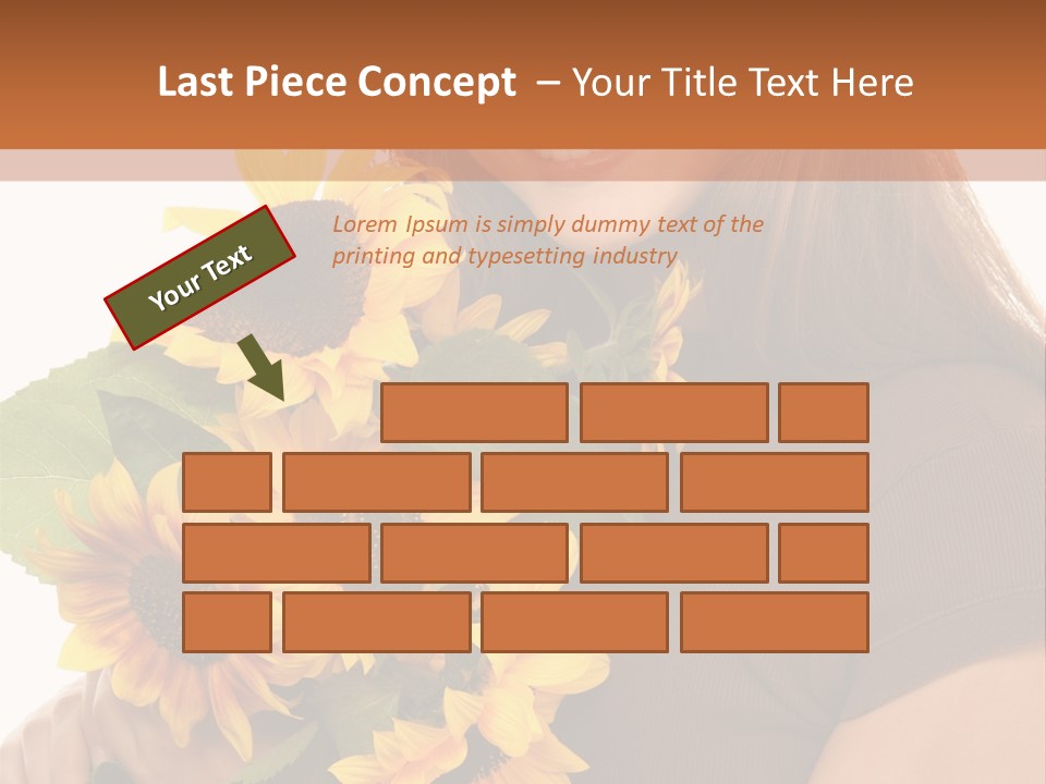 Background Bouquet Happy PowerPoint Template