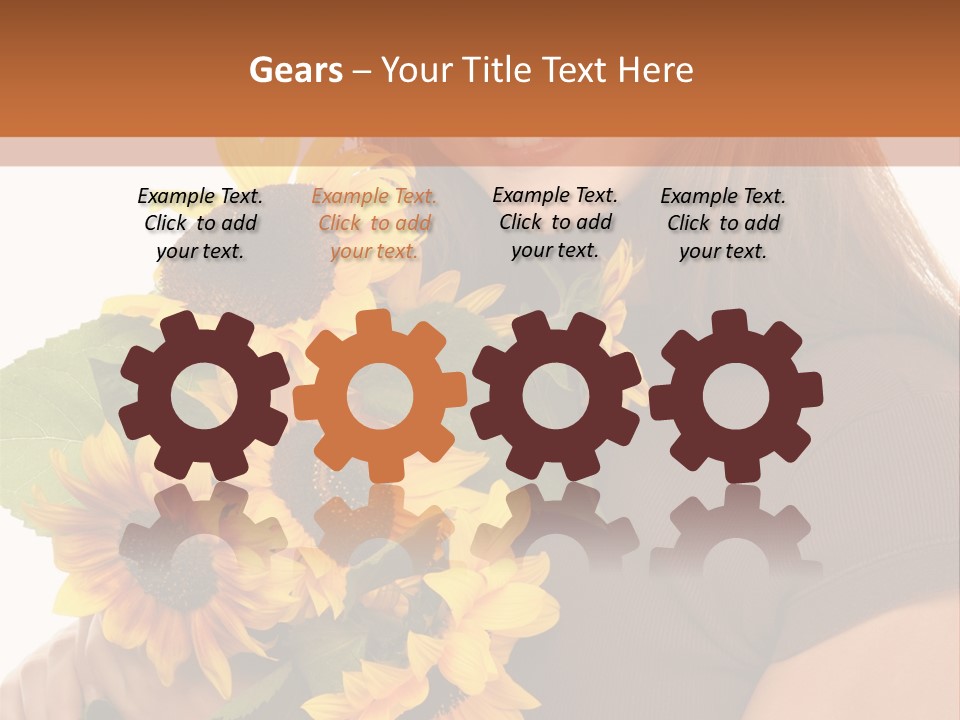 Background Bouquet Happy PowerPoint Template