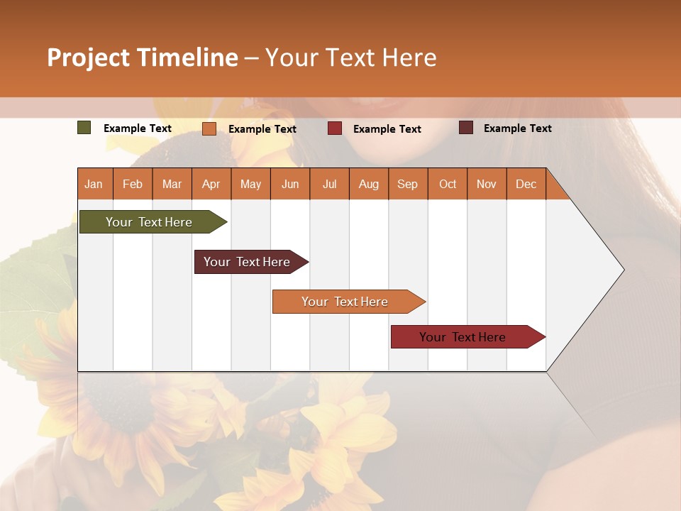 Background Bouquet Happy PowerPoint Template