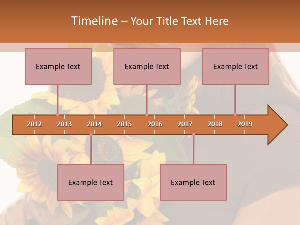 Background Bouquet Happy PowerPoint Template