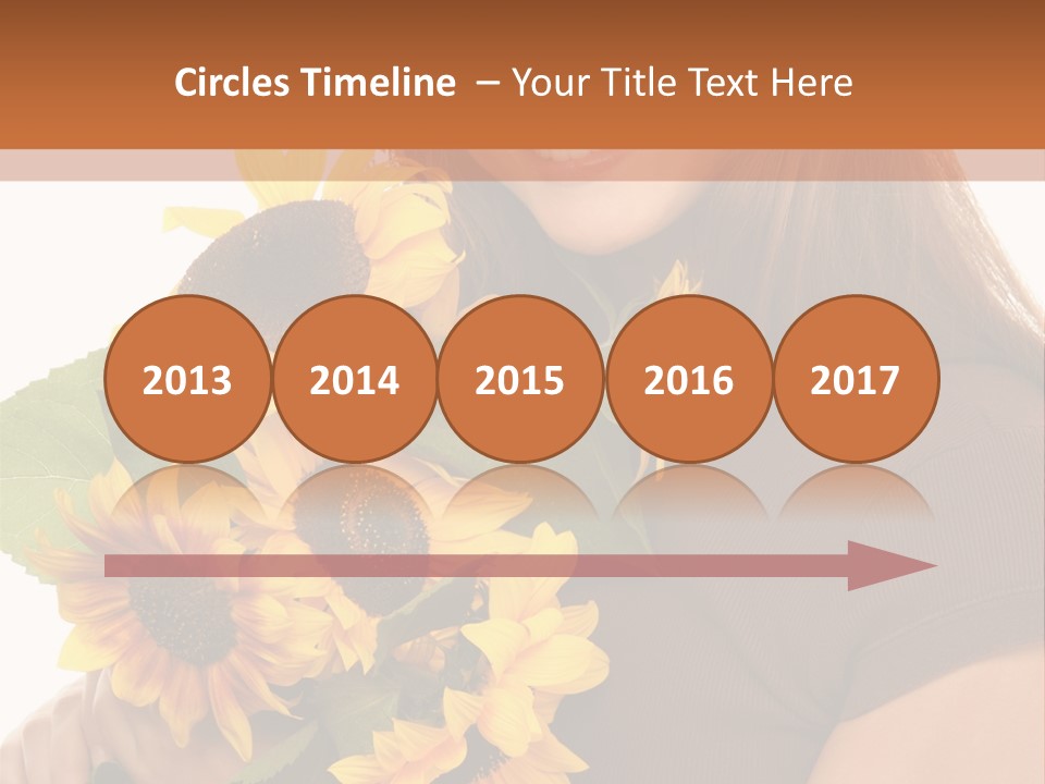 Background Bouquet Happy PowerPoint Template