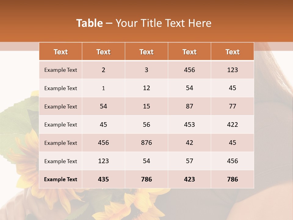 Background Bouquet Happy PowerPoint Template