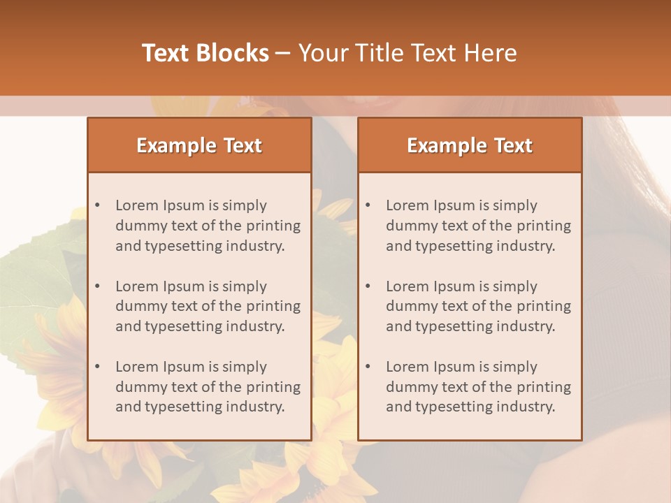 Background Bouquet Happy PowerPoint Template