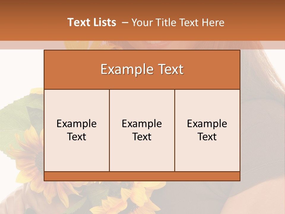 Background Bouquet Happy PowerPoint Template