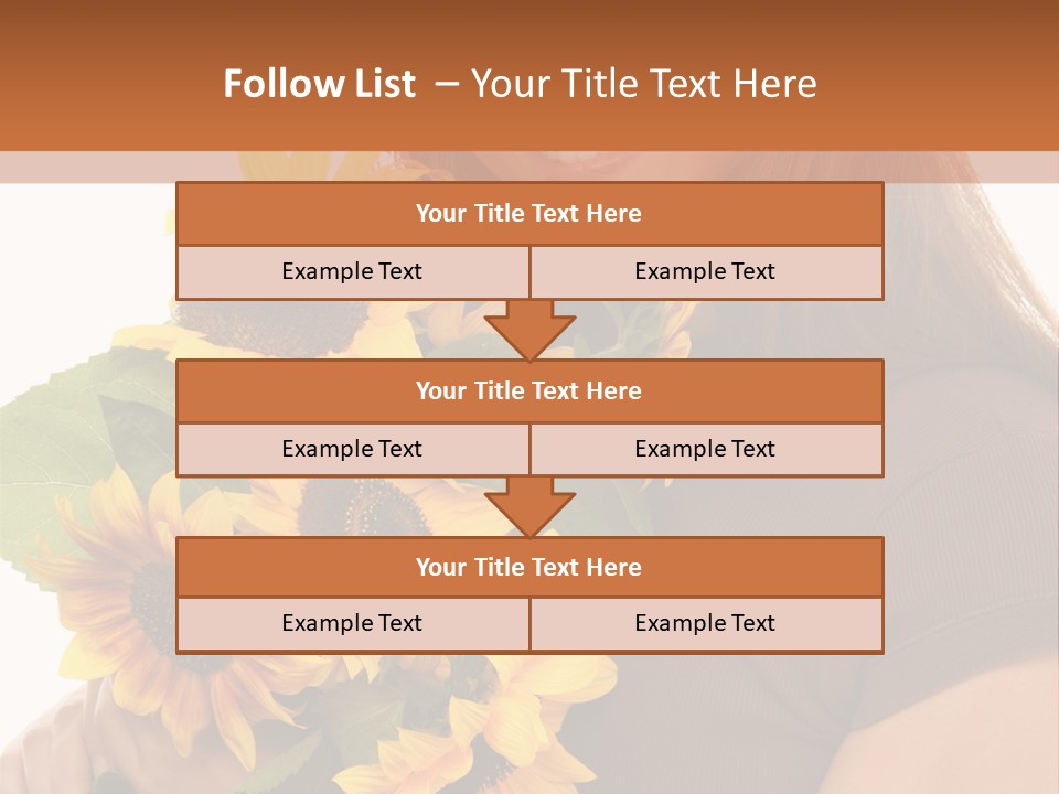 Background Bouquet Happy PowerPoint Template