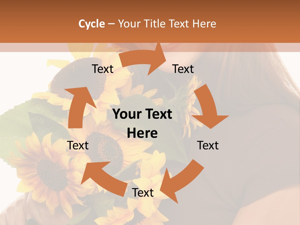 Background Bouquet Happy PowerPoint Template