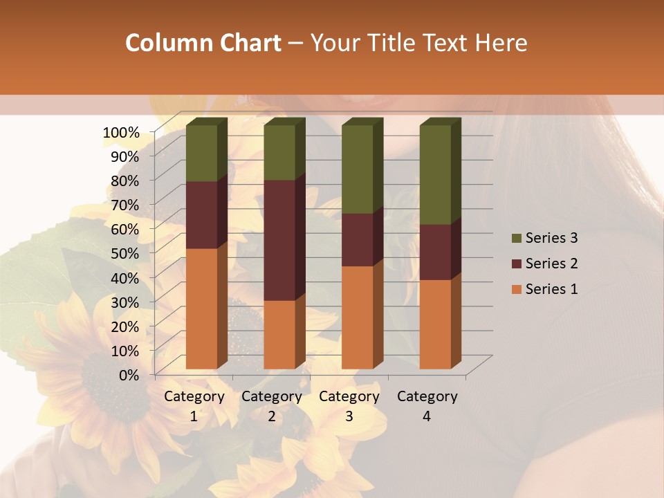 Background Bouquet Happy PowerPoint Template