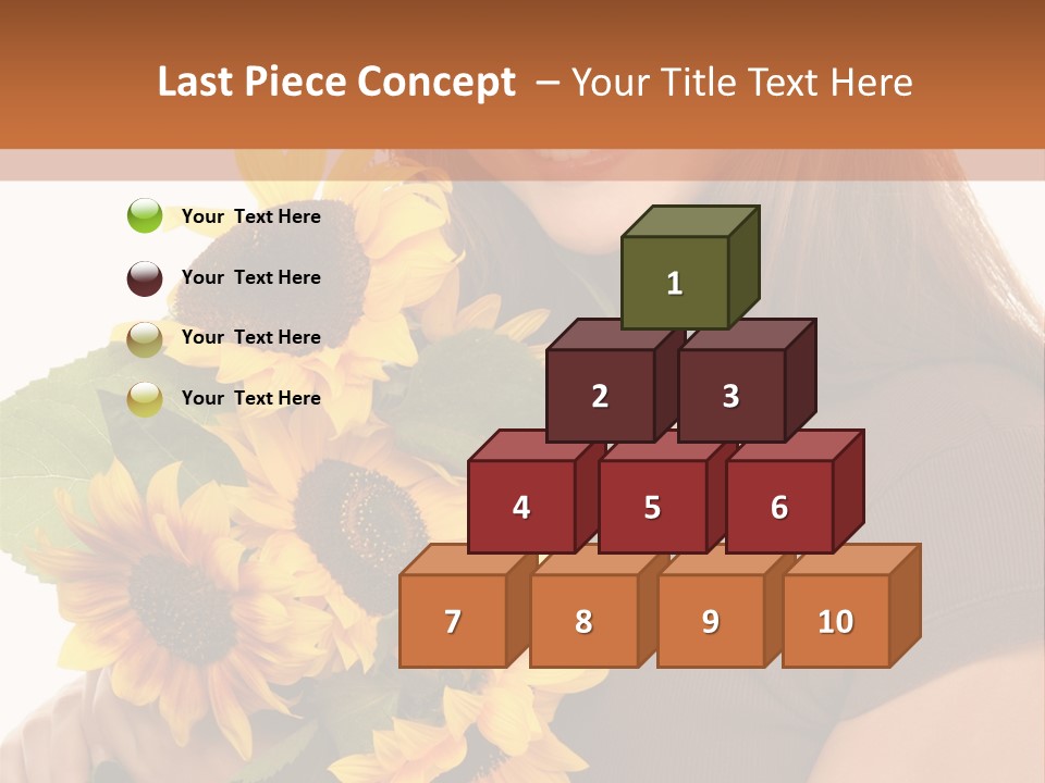 Background Bouquet Happy PowerPoint Template