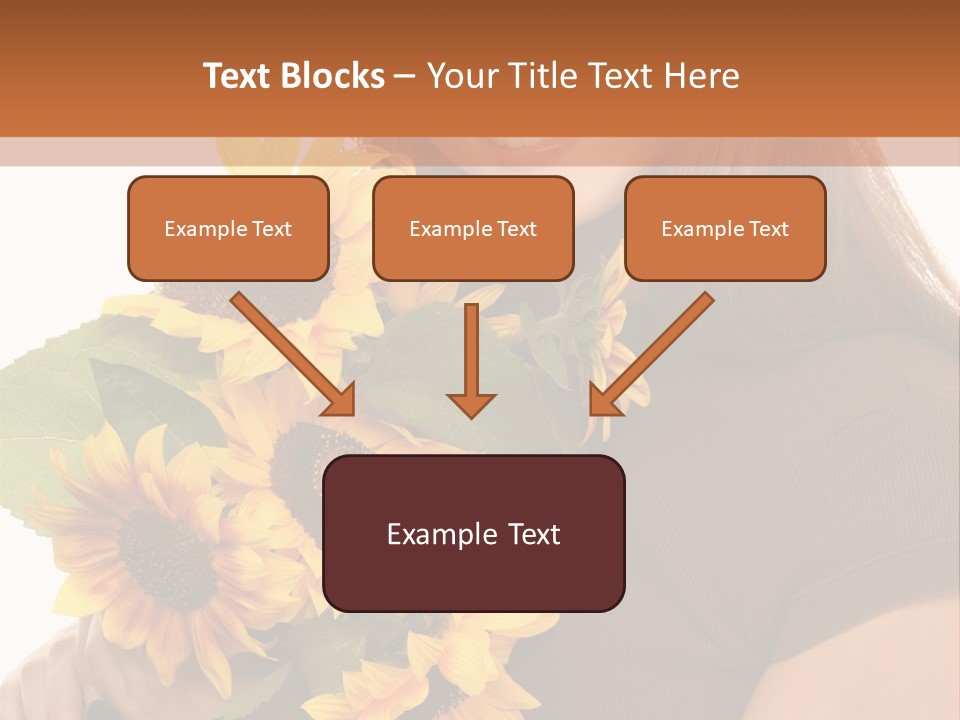 Background Bouquet Happy PowerPoint Template