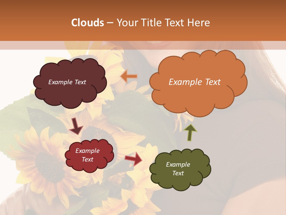 Background Bouquet Happy PowerPoint Template