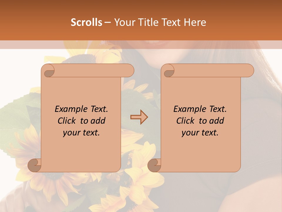 Background Bouquet Happy PowerPoint Template