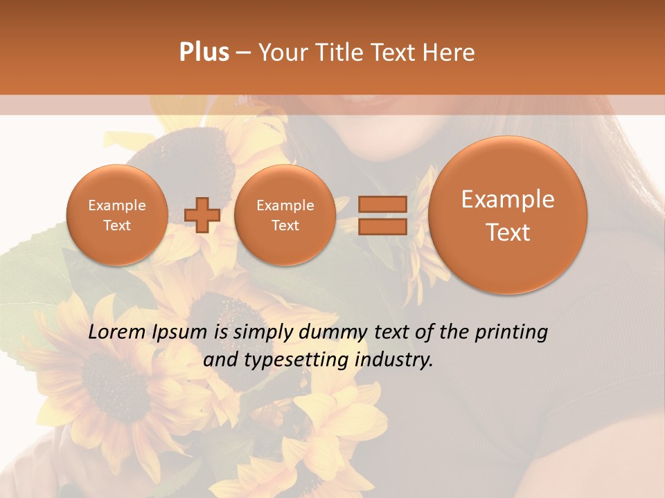 Background Bouquet Happy PowerPoint Template