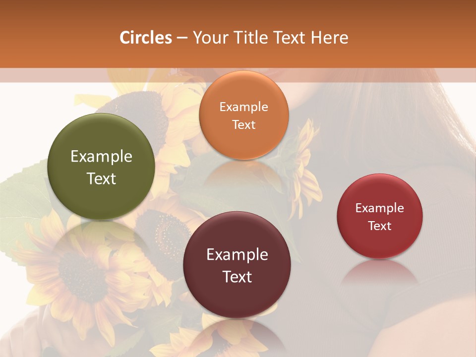 Background Bouquet Happy PowerPoint Template