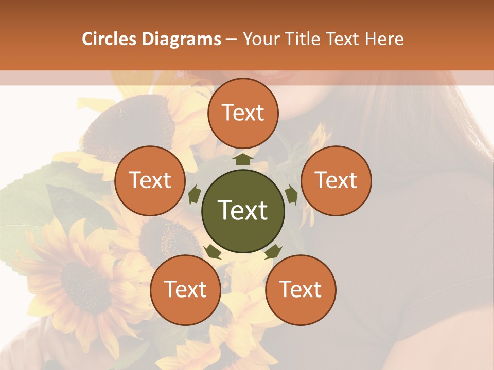 Background Bouquet Happy PowerPoint Template