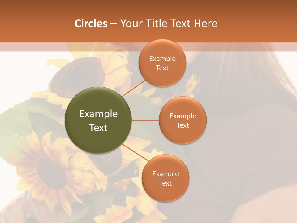 Background Bouquet Happy PowerPoint Template