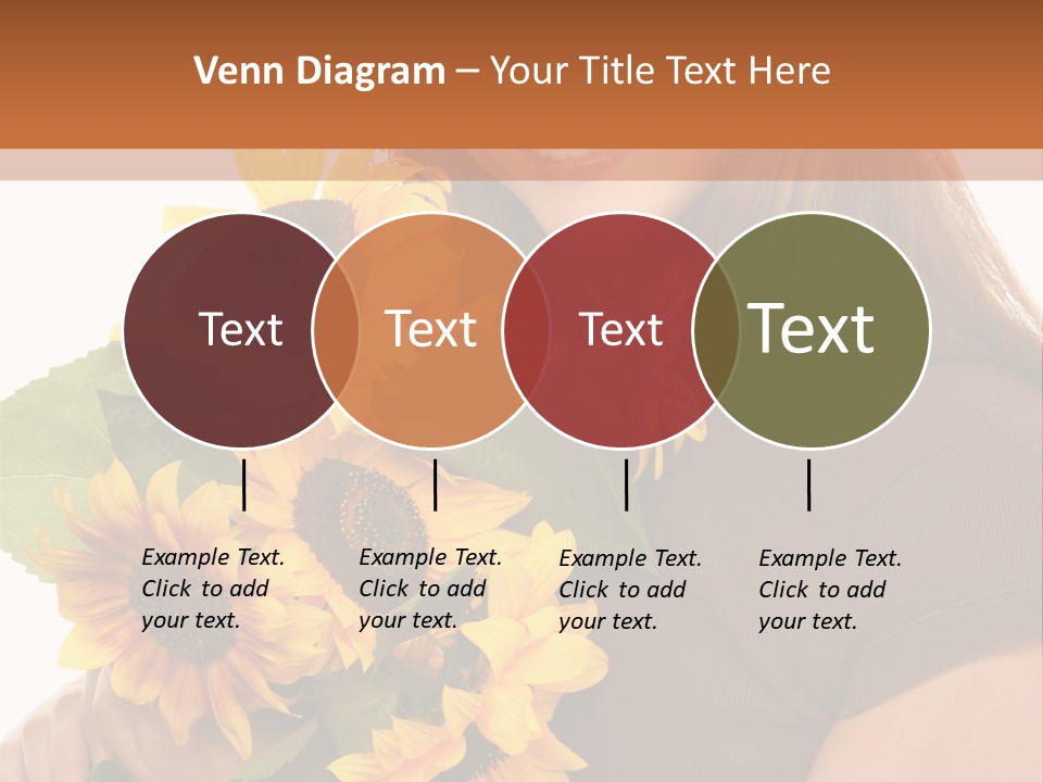 Background Bouquet Happy PowerPoint Template