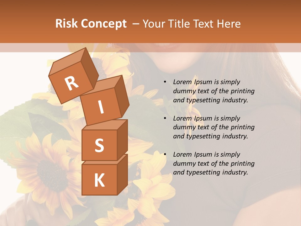 Background Bouquet Happy PowerPoint Template