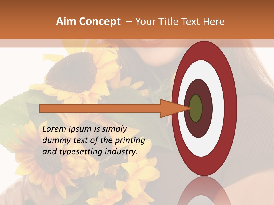 Background Bouquet Happy PowerPoint Template