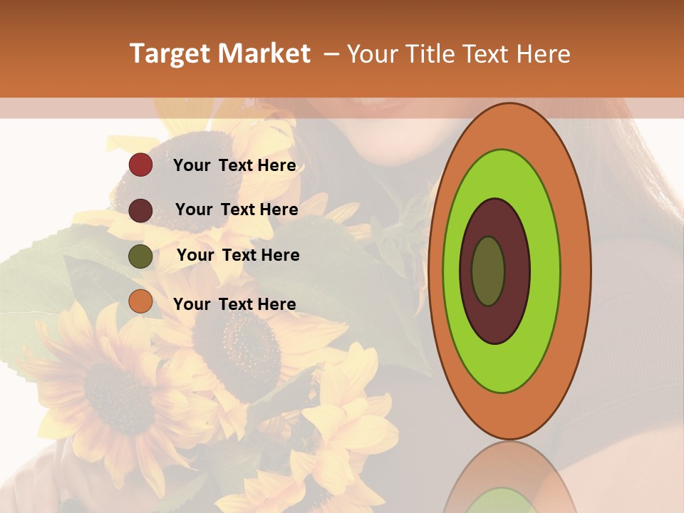 Background Bouquet Happy PowerPoint Template