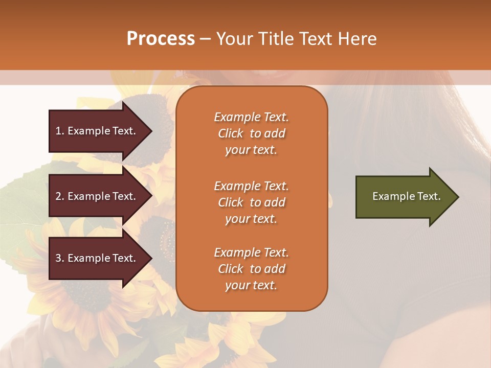 Background Bouquet Happy PowerPoint Template