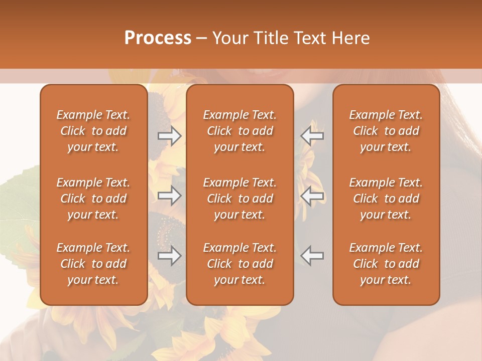Background Bouquet Happy PowerPoint Template