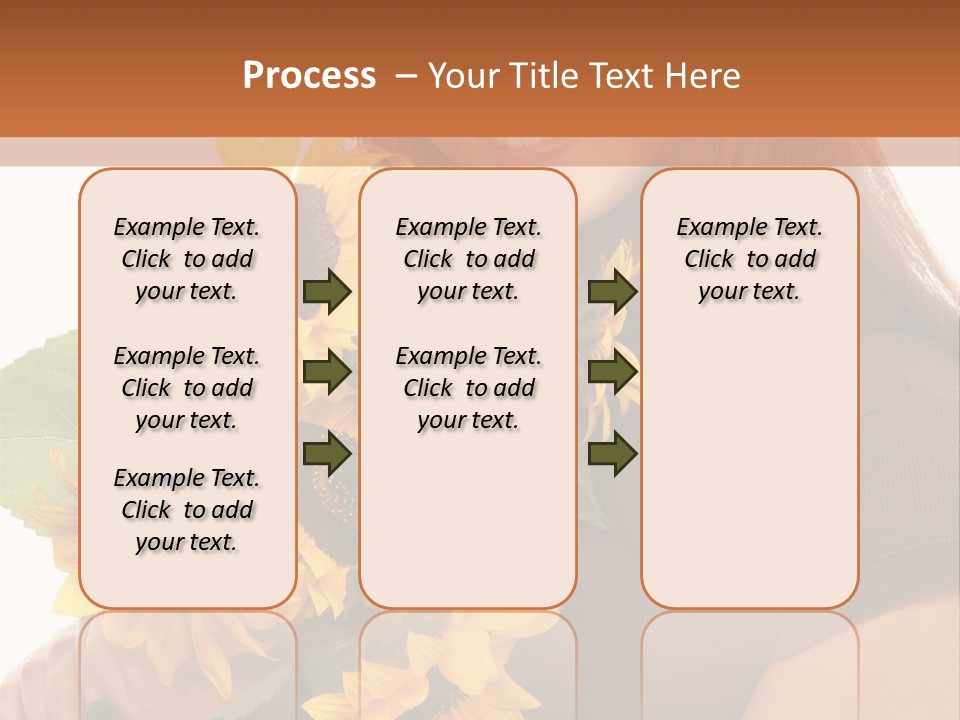 Background Bouquet Happy PowerPoint Template