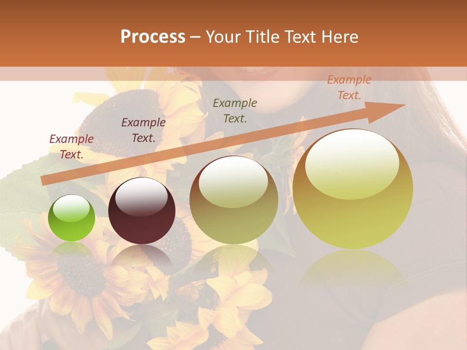 Background Bouquet Happy PowerPoint Template