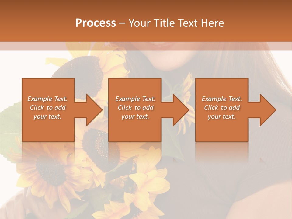Background Bouquet Happy PowerPoint Template