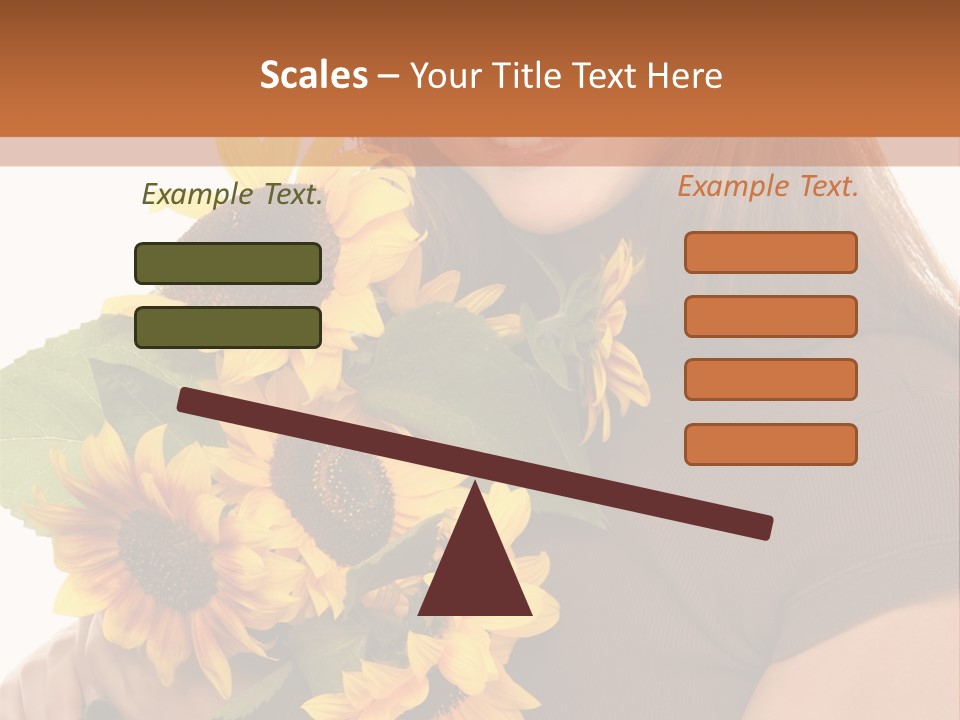 Background Bouquet Happy PowerPoint Template