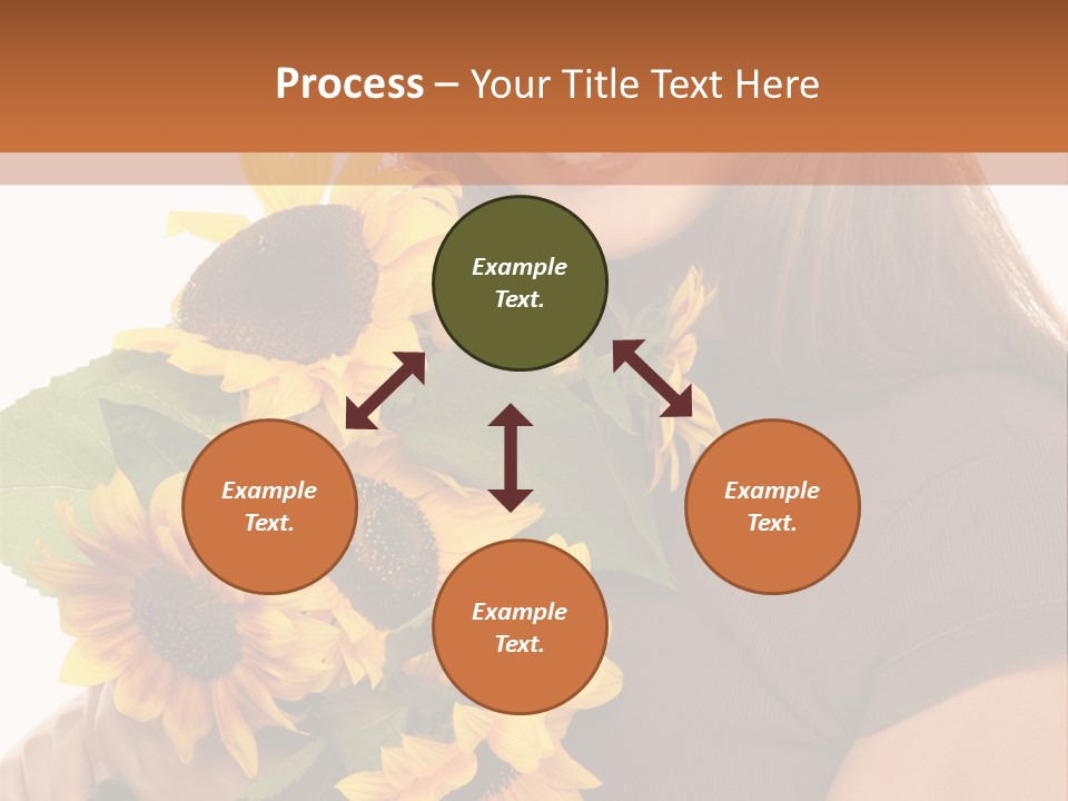 Background Bouquet Happy PowerPoint Template