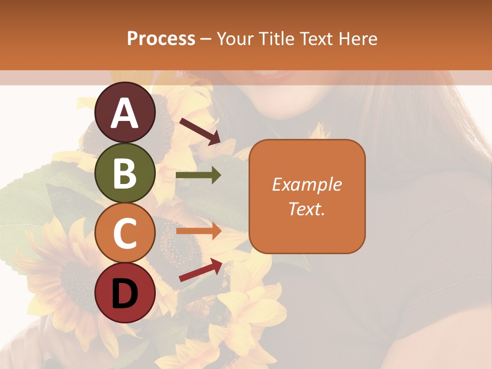 Background Bouquet Happy PowerPoint Template