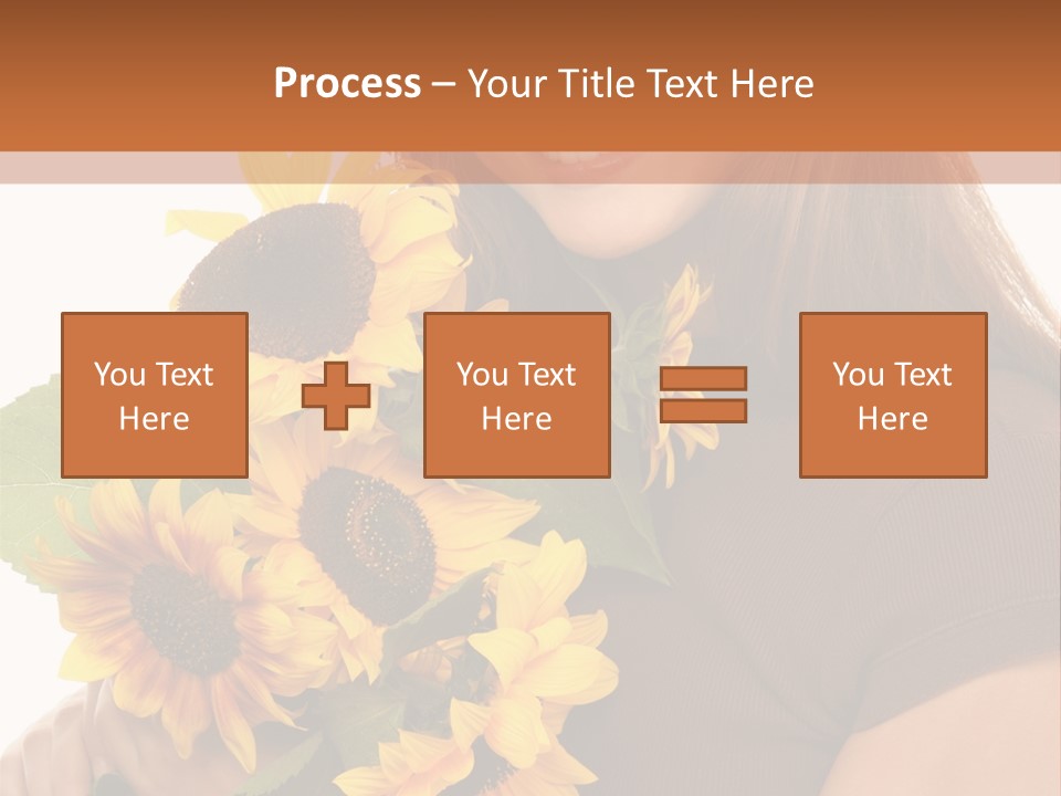 Background Bouquet Happy PowerPoint Template