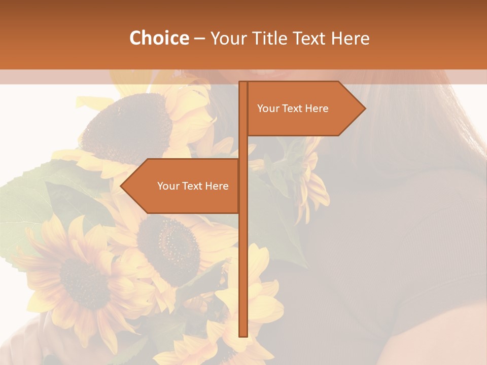 Background Bouquet Happy PowerPoint Template