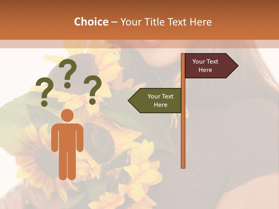 Background Bouquet Happy PowerPoint Template