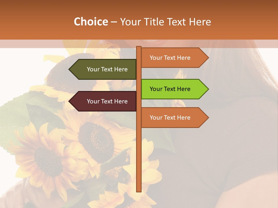 Background Bouquet Happy PowerPoint Template