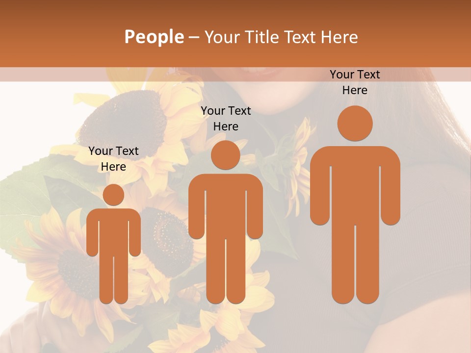 Background Bouquet Happy PowerPoint Template