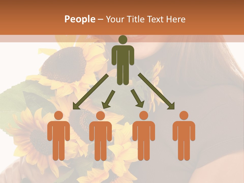 Background Bouquet Happy PowerPoint Template