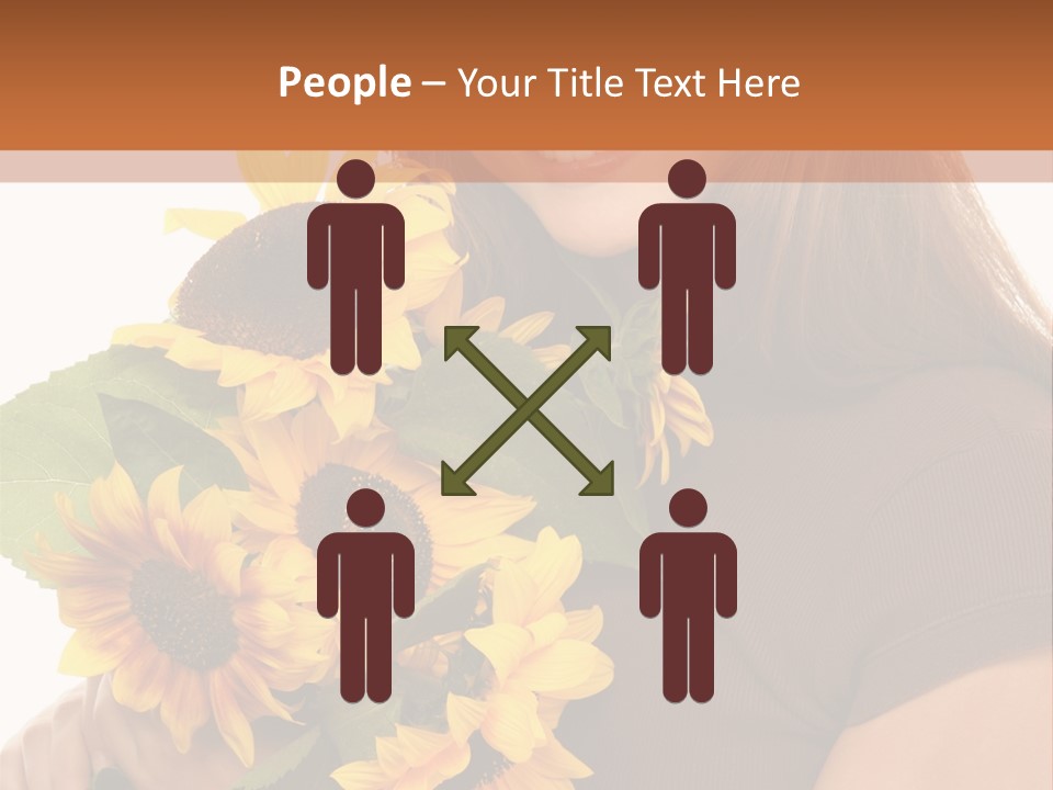 Background Bouquet Happy PowerPoint Template