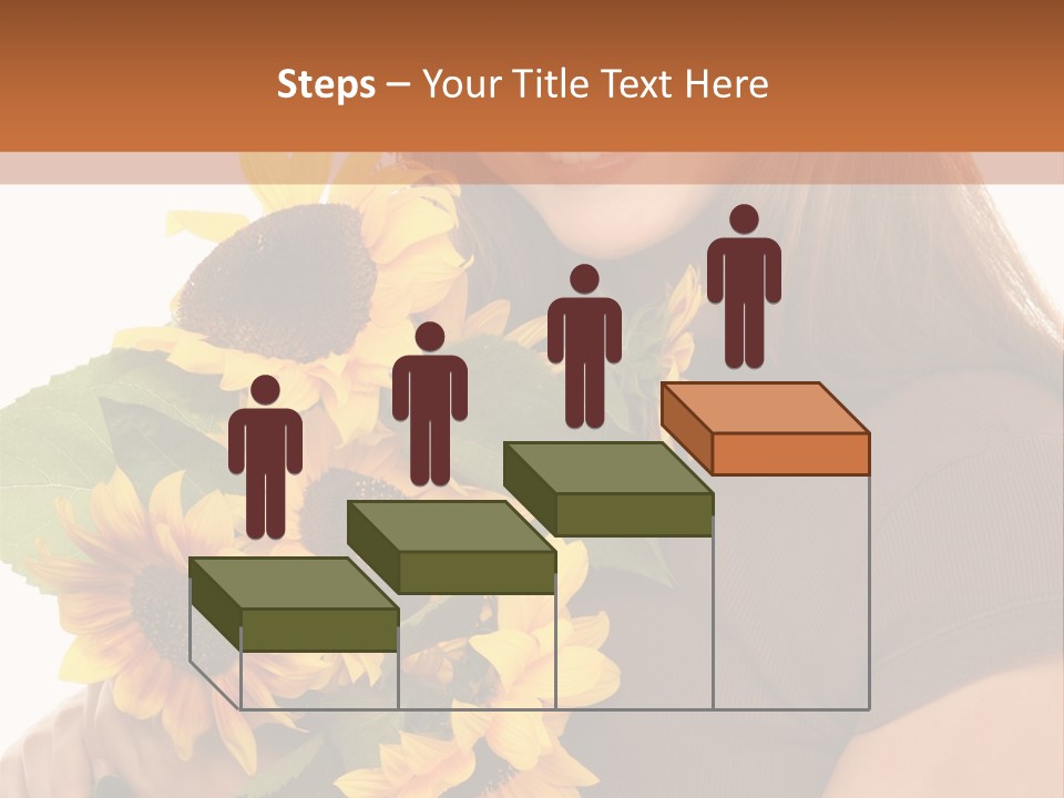 Background Bouquet Happy PowerPoint Template